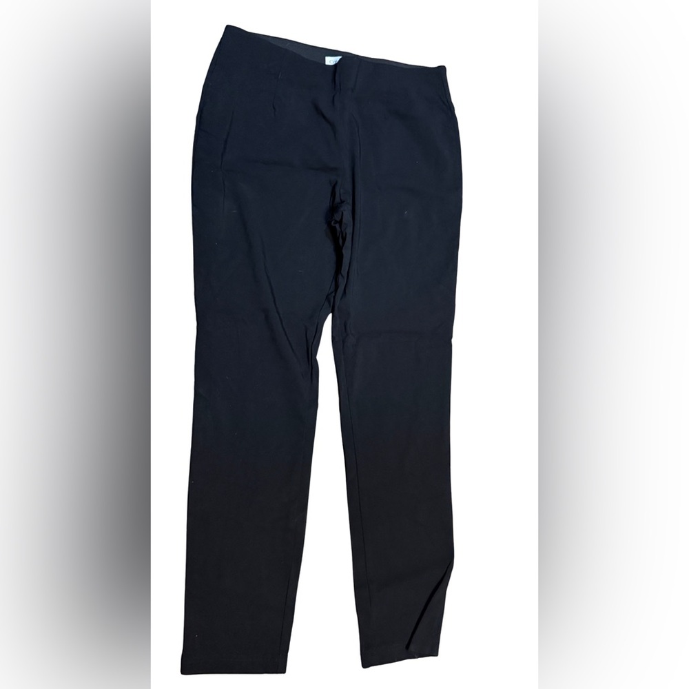 Calvin‎ Klein Black Straight Leg Dress Pants Women’s 8 Elastic Waist Career